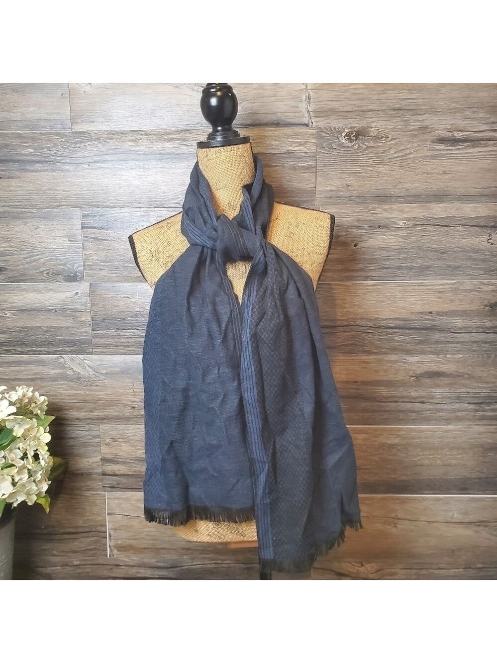 BLEU NERO Blue Scarf Unisex